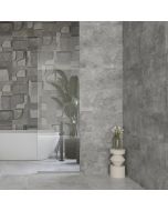 بلاط جدران 40×80×1.0سم - رمادي غامق