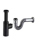 هراب مغسلة 1 1/4" دائري أسود مطفي - الخزف السعودي