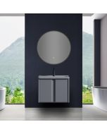 مرآة حمام دائرية مع إضاءة ليد 60×60 سم - (TC-803) 