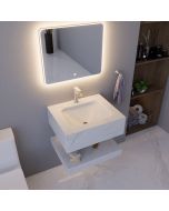 مغسلة معلقة مع رف سفلي ومرآة أوركس - أنوفا 