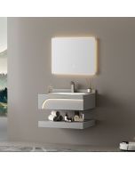 مغسلة معلقة مع مرآة ورف سفلي - أوركس كورفا