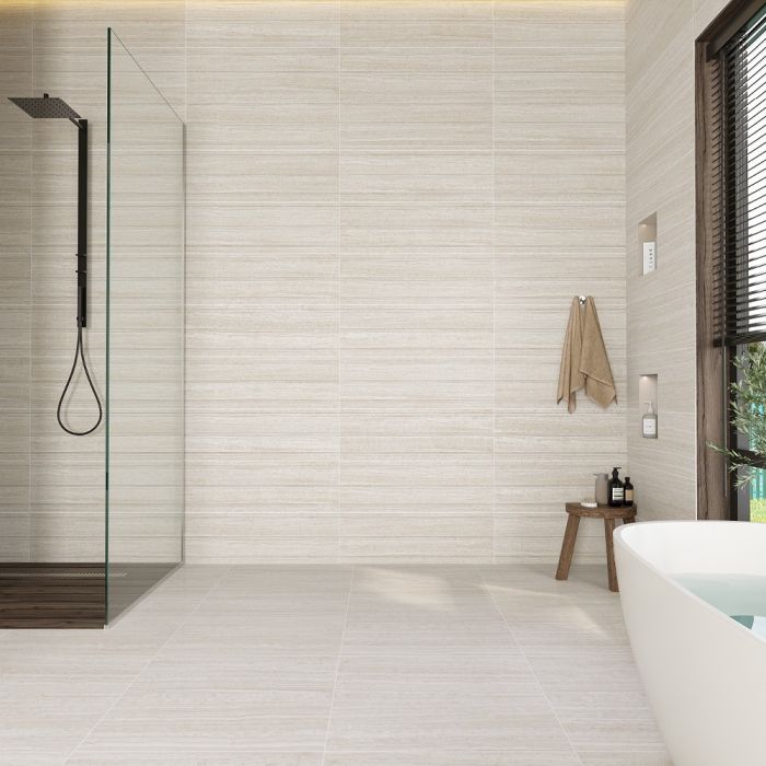 بلاط جدران 30×90×1.0 سم - بيج فاتح 