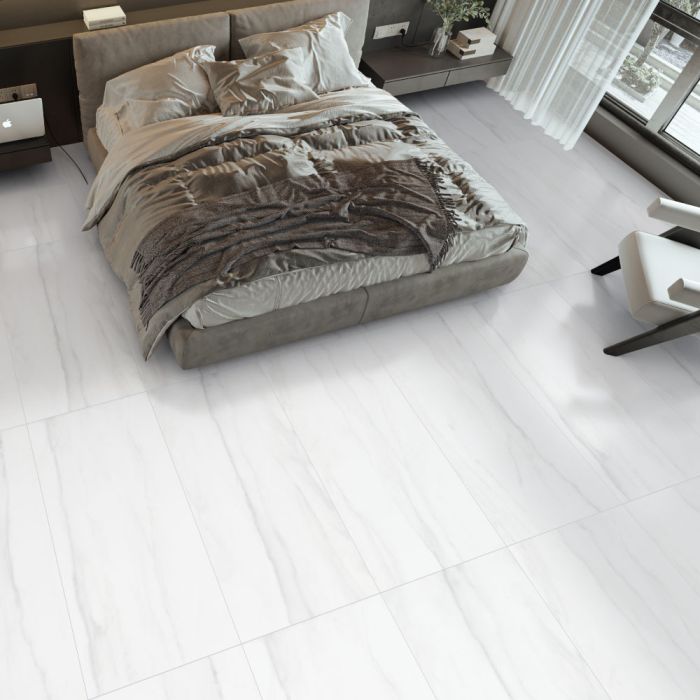 بلاط أرضيات بورسلان 60×120×1.0 سم - رمادي بيج فاتح