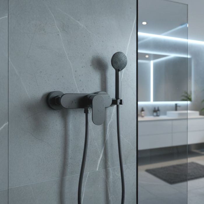 خلاط دش استحمام سكانو أوركس - رمادي معدني 