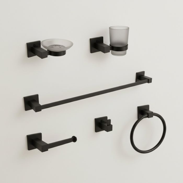 Bathroom Accessories - Matt Black