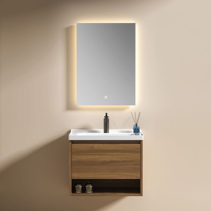 خزانة حمام معلقة مع مغسلة ومرآة - سيرين