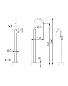 Freestanding WB Mixer - KAIPING ALFRED VICTORIA