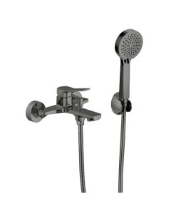 طقم خلاط حوض استحمام كونزا أوركس - رمادي مطفي