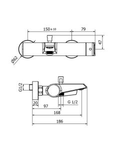 Bath mixer - FLORENCE 