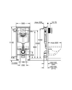 Concealed Dual Flush Cistern RAPID SL 3n1 