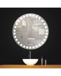 مرآة مع إضاءة ليد دائرية 70 سم 