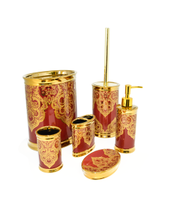 BR Accessories Set (6pcs) - gold + red 