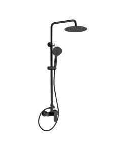 طقم دش استحمام سكانو أوركس - أسود مطفي 