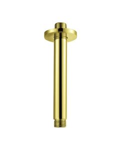 Shower Arm Ceiling Mounted Round - English Gold 