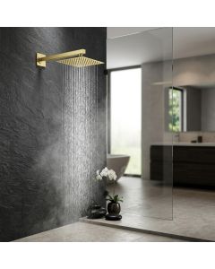 Shower Arm Wall-Mounted Square - Gold 