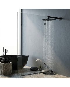 Shower Arm Wall Mounted Square - Matt Black 