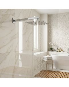 Shower Arm Wall-Mounted Square - Chrome 