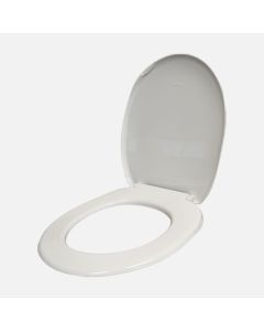 Andra Seat Cover with Plastic hinges - White
